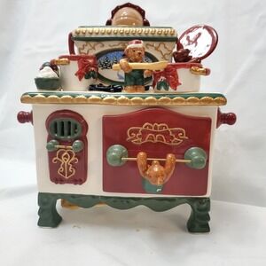 VTG AVON~GIFT COLLECTION CADEAUX~Teddy & Friends Stove Diffuser & Music Box~NIB